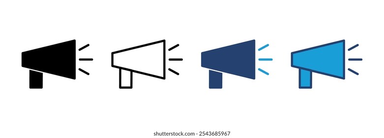 Megaphone icon vector. Loudspeaker icon vector.