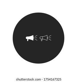 Megaphone icon vector. Loudspeaker sign, promote symbol
