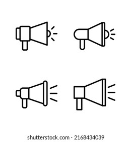 Megaphone icon vector. Loudspeaker sign and symbol