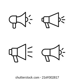 Megaphone icon vector. Loudspeaker sign and symbol