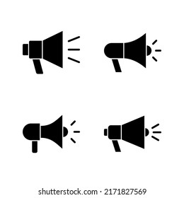 Megaphone icon vector. Loudspeaker sign and symbol