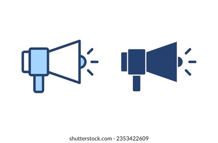 Megaphone icon vector. Loudspeaker sign and symbol