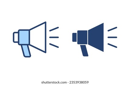 Megaphone icon vector. Loudspeaker sign and symbol