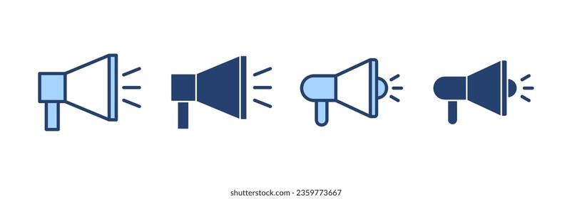 Megaphone icon vector. Loudspeaker sign and symbol