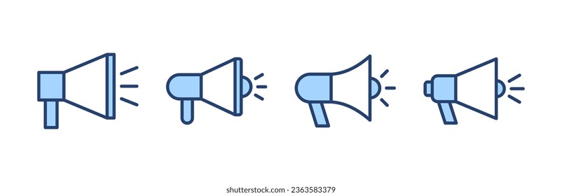 Megaphone icon vector. Loudspeaker sign and symbol