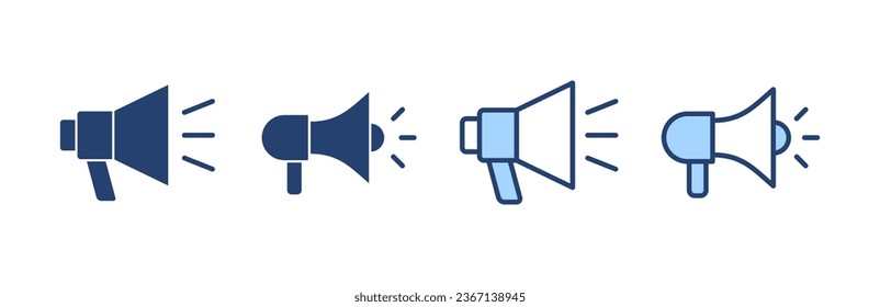 Megaphone icon vector. Loudspeaker sign and symbol