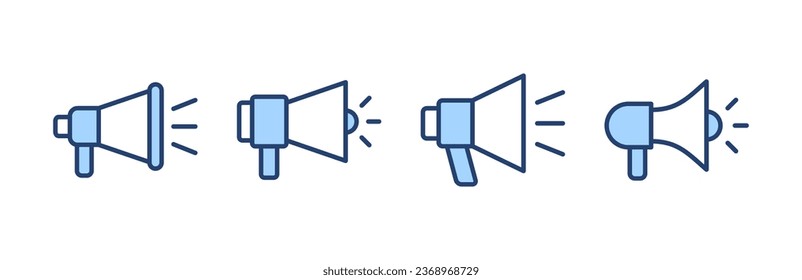 Megaphone icon vector. Loudspeaker sign and symbol