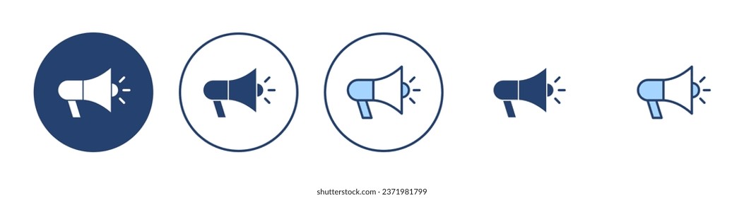 Megaphone icon vector. Loudspeaker sign and symbol