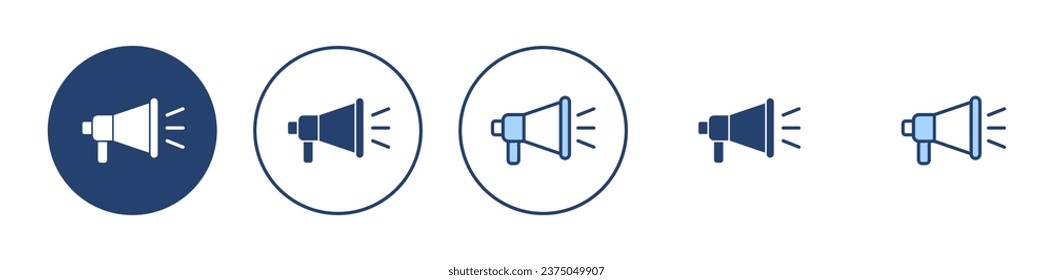 Megaphone icon vector. Loudspeaker sign and symbol