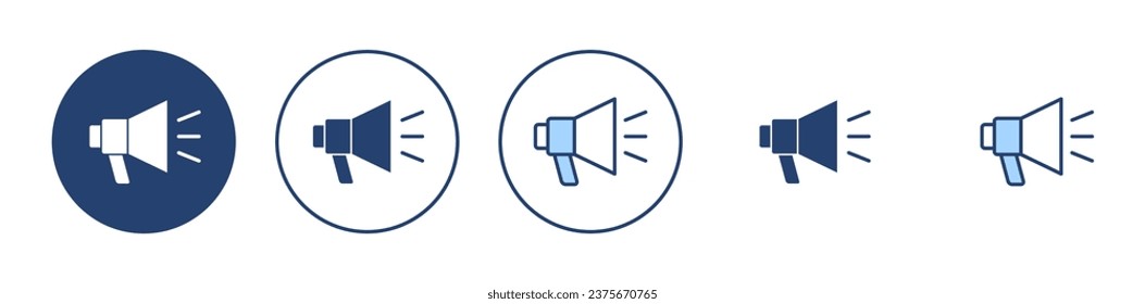 Megaphone icon vector. Loudspeaker sign and symbol