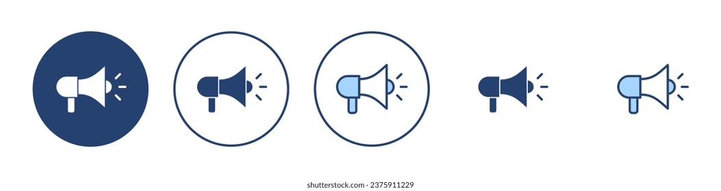 Megaphone icon vector. Loudspeaker sign and symbol