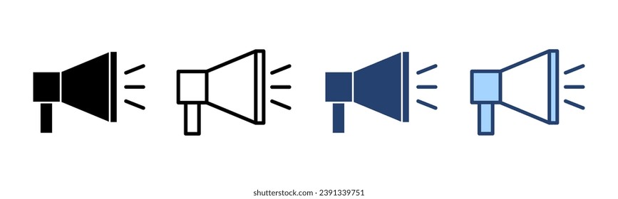 Megaphone icon vector. Loudspeaker sign and symbol