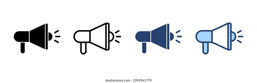 Vector de icono Megáfono. Signo y símbolo del altavoz