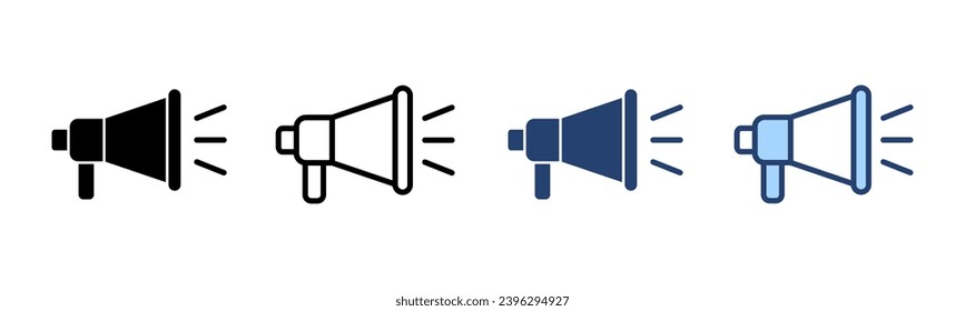 Megaphone icon vector. Loudspeaker sign and symbol