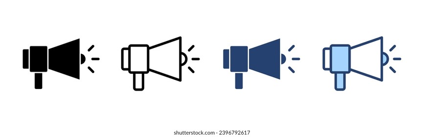 Megaphone Symbol Vektor. Lautsprecherzeichen und Symbol