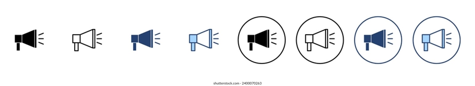 Megaphone Symbol Vektor. Lautsprecherzeichen und Symbol