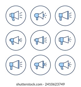 Megaphone icon vector. Loudspeaker sign and symbol