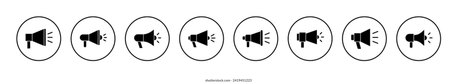 Vector de icono Megáfono. Signo y símbolo del altavoz
