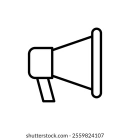 Megaphone icon vector. Loudspeaker sign and symbol