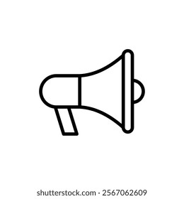 Megaphone icon vector. Loudspeaker sign and symbol