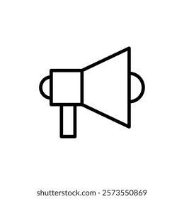 Megaphone icon vector. Loudspeaker sign and symbol