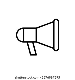 Megaphone icon vector. Loudspeaker sign and symbol