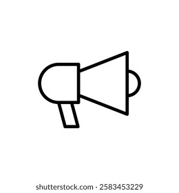 Megaphone icon vector. Loudspeaker sign and symbol