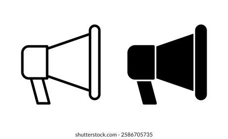 Megaphone icon vector. Loudspeaker sign and symbol