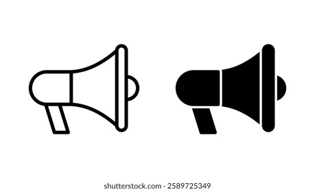 Megaphone icon vector. Loudspeaker sign and symbol