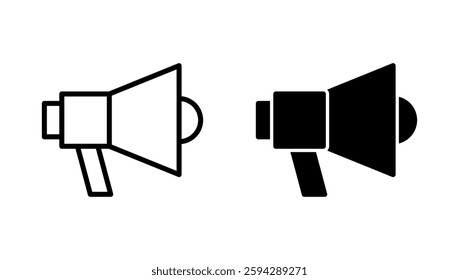 Megaphone icon vector. Loudspeaker sign and symbol