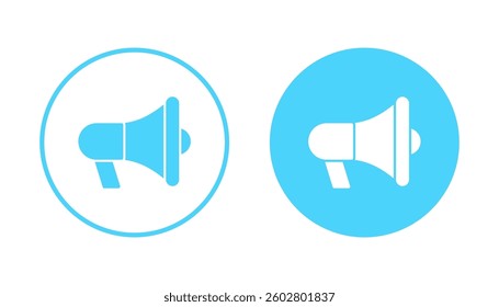 Megaphone icon vector. Loudspeaker sign and symbol