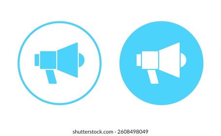 Megaphone icon vector. Loudspeaker sign and symbol