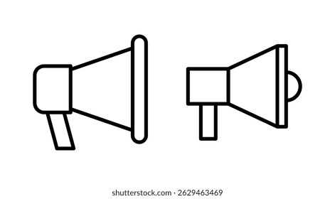 Vector de ícono de megáfono. Signo y símbolo del altavoz