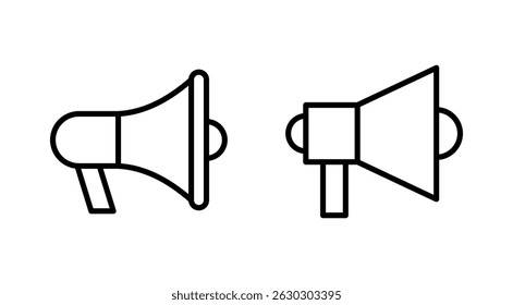 Vector de ícono de megáfono. Signo y símbolo del altavoz