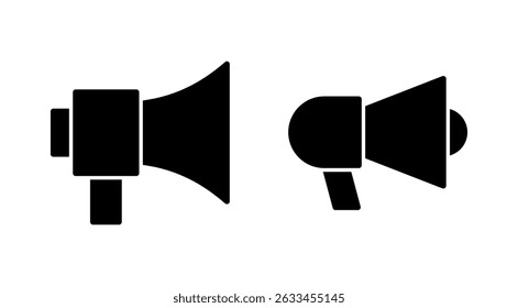 Megaphone icon vector. Loudspeaker sign and symbol