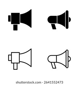 Megaphone icon vector. Loudspeaker sign and symbol