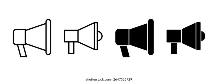 Megaphone icon vector. Loudspeaker sign and symbol