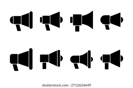 Vector de ícono de megáfono. Signo y símbolo del altavoz