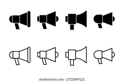 Vector de ícono de megáfono. Signo y símbolo del altavoz