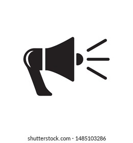 Megaphone icon vector. Loudspeaker icon symbol illustration. Simple design on white background.
