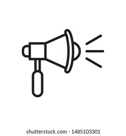 Megaphone icon vector. Loudspeaker icon symbol illustration. Simple design on white background.