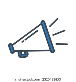 Megaphone icon vector on trendy design