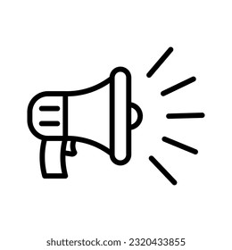 Vector de icono Megaphone en el diseño de moda
