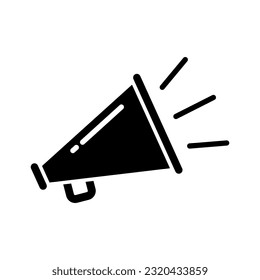 Megaphone icon vector on trendy design