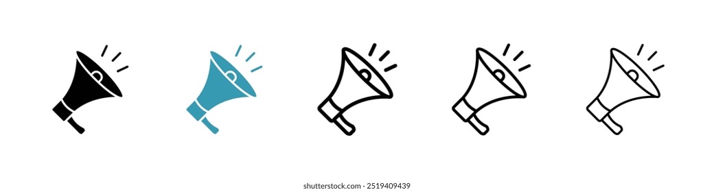 Megaphone icon vector icon set. EPS 10