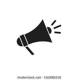 Megaphone icon vector sign flat illustration