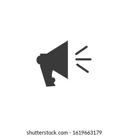 Megaphone Icon vector sign isolated for graphic and web design. Loudspeaker symbol template color editable on white background.