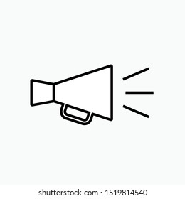 Megaphone Icon - Vector, Sign and Symbol for Design, Presentation, Website or Apps Elements. 