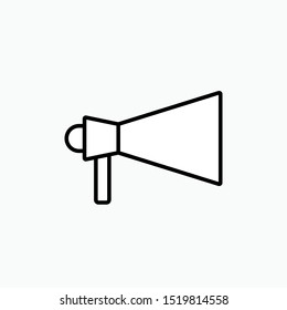 Megaphone Icon - Vector, Sign and Symbol for Design, Presentation, Website or Apps Elements. 