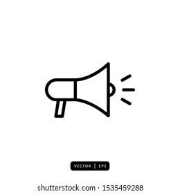 Megaphone Icon Vector - Sign and Symbol